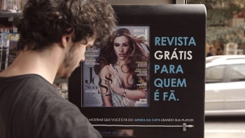 M&aacute;quina de revista para f&atilde;s de m&uacute;sica 