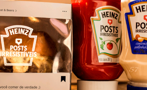Posts comest&iacute;veis no Instagram: Heinz inova em sua nova campanha para usu&aacute;rios da rede social.