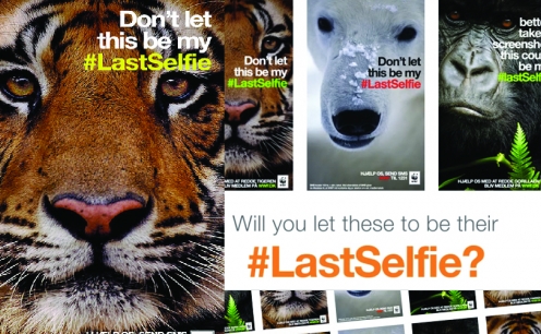 Selfies da WWF alertam para a extin&ccedil;&atilde;o de animais