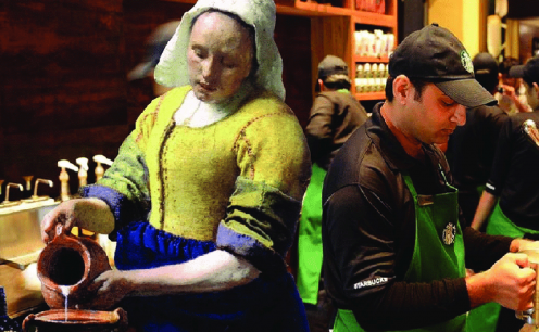 Para acalmar o caos: artistas que recriam obras cl&aacute;ssicas com colagens e gatinhos