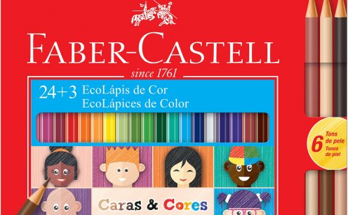 Representando todos! Finalmente, Faber-Castell lan&ccedil;a novos l&aacute;pis com 6 tons de pele!
