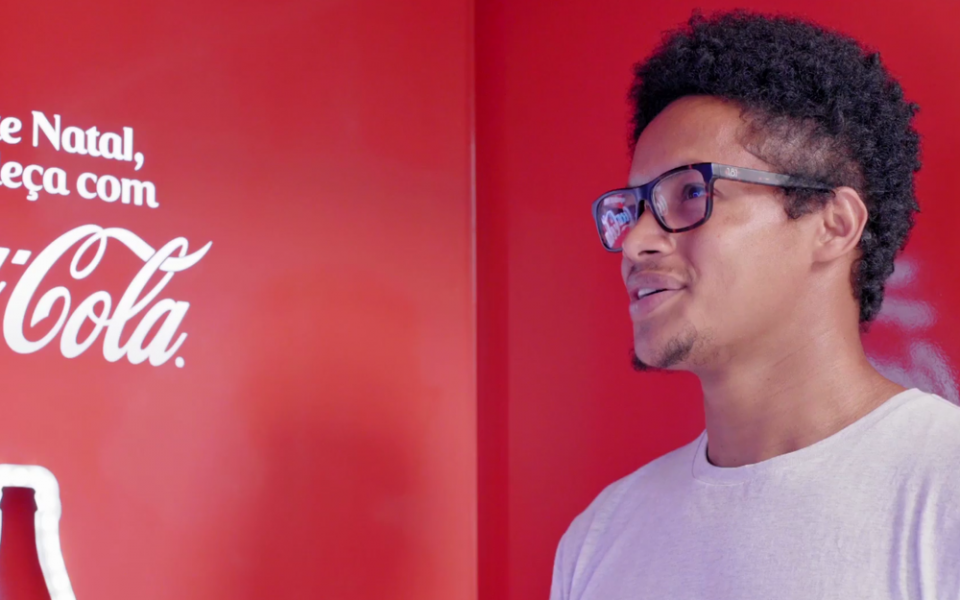 M&aacute;quina da gratid&atilde;o da Coca-Cola