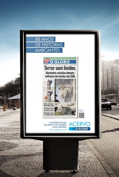 Jornal exp&otilde;e capas hist&oacute;ricas pelas ruas