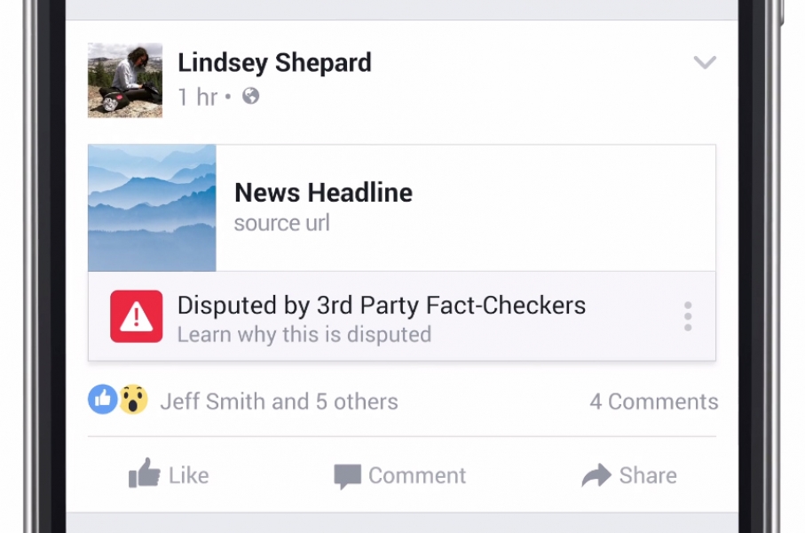 Nova ferramenta do Facebook para ajudar a denunciar boatos e &iacute;cias falsas