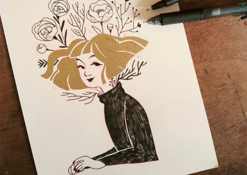 Inktober! O desafio para os artistas de   desenharem durante todo m&ecirc;s de outubro 