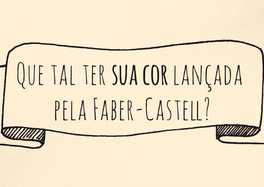Tenha sua cor lan&ccedil;ada pela Faber Castell! 