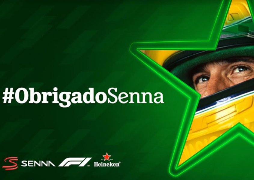  Heineken homenageia Senna com v&iacute;deo de "Obrigado" 