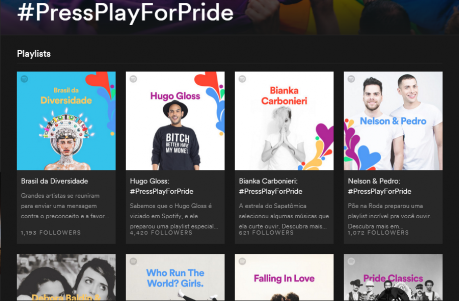 Spotify cria sess&atilde;o especial para celebrar o Orgulho LGBTQ