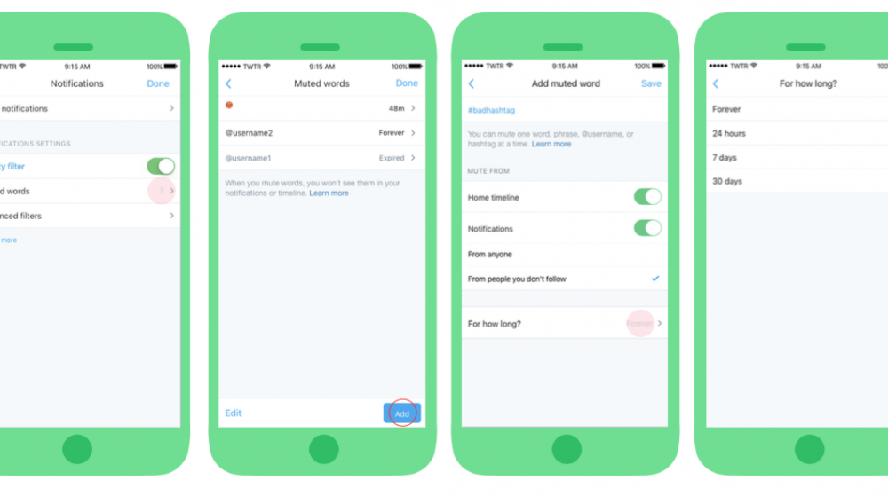 Novas op&ccedil;&otilde;es de silenciar tweets e controlar abuso chegam ao Twitter